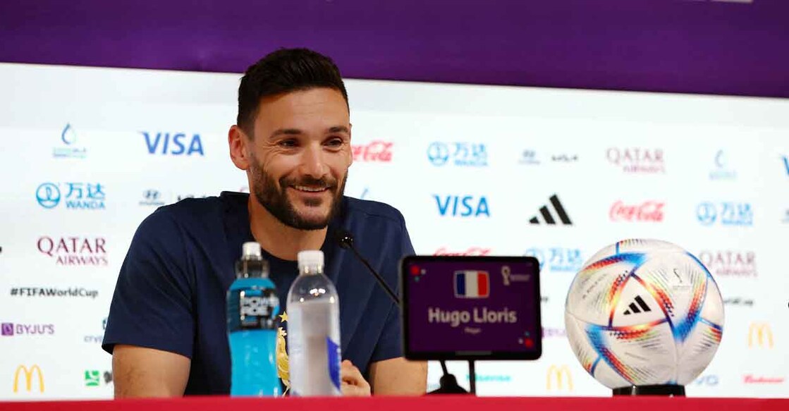 France's Hugo Lloris during the press conference. Photo: Reuters/Gareth Bumstead