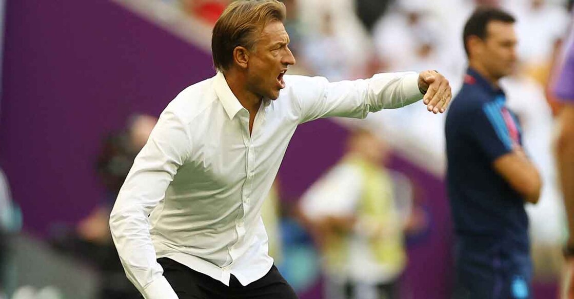 Saudi Arabia coach Herve Renard masterminded a sensational win. Photo: Reuters/Hannah Mckay