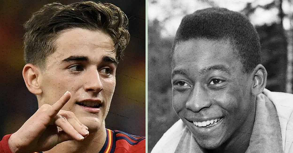 Gavi Gavi (left) and Pele. Photos: FIFA