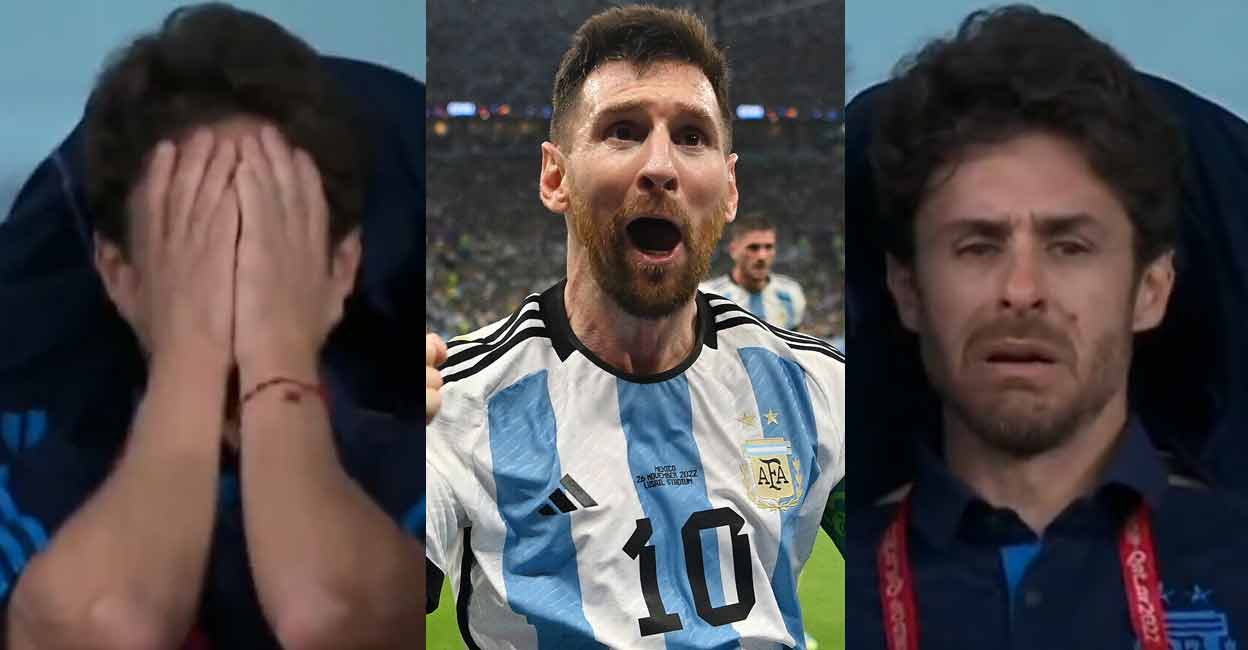 Pablo Aimar Pablo Aimar struggled to control his emotions when Messi (centre) scored against Mexico in the World Cup.