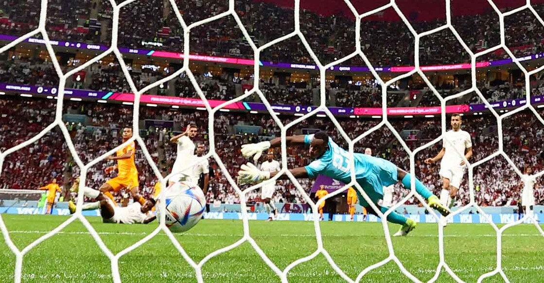 Netherlands' Cody Gakpo scores their first goal REUTERS/Bernadett Szabo