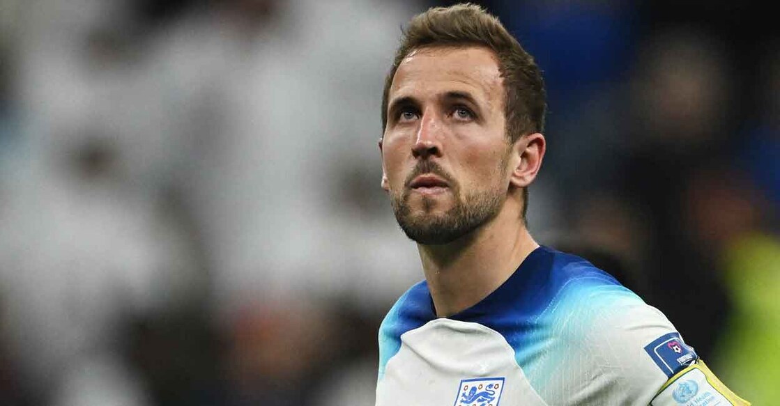 Harry Kane looks dejected after England bowed out of the World Cup. Photo: Reuters/Dylan Martinez