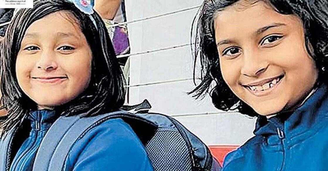 Twins Eva and Olivia are the children of P T Chacko, the son of P C Thomas. 