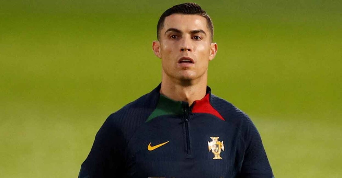 Portugal's Cristiano Ronaldo during training. File photo: Reuters/ Pedro Nunes