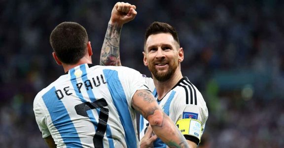 Lionel Messi and Rodrigo De Paul Lionel Messi and Rodrigo De Paul