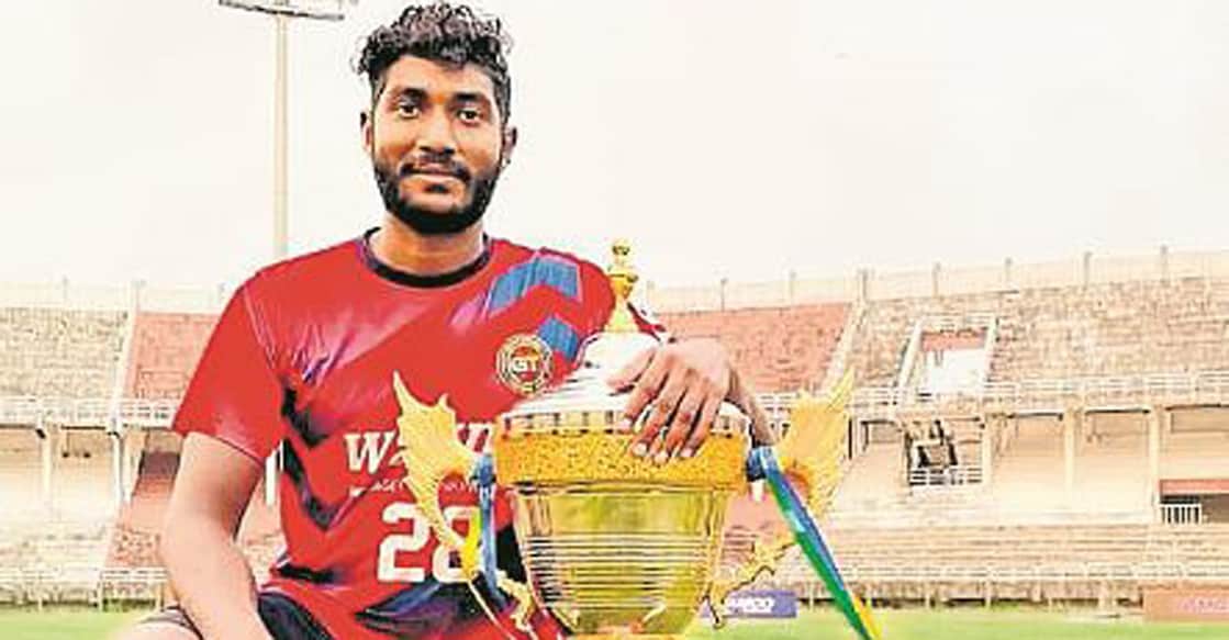 Bibin Ajayan was part of the Golden Threads team which won the recent KPL.