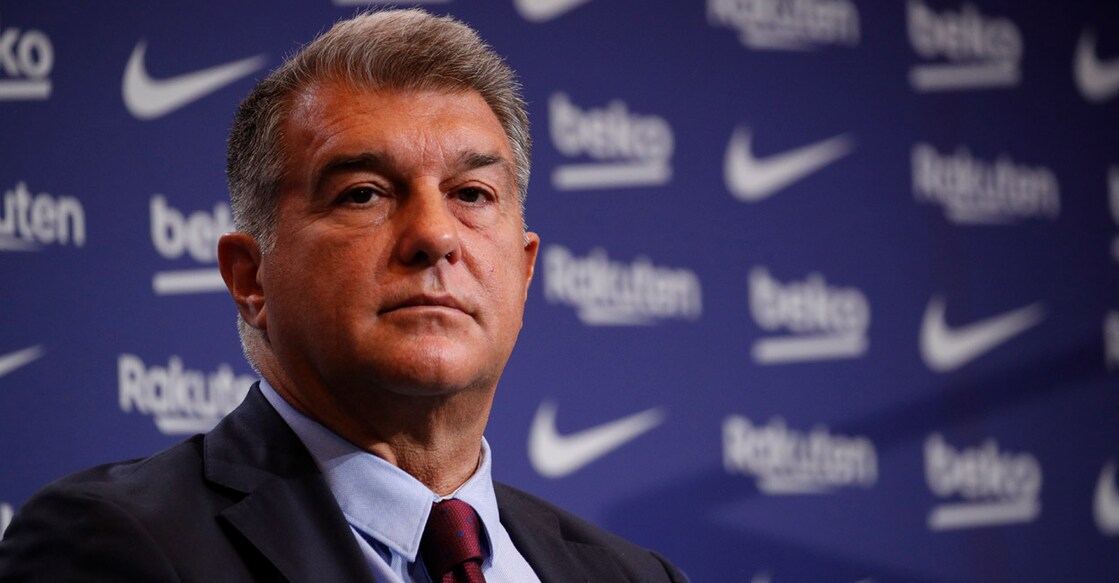 Barcelona president Joan Laporta. File photo: Reuters/Albert Gea