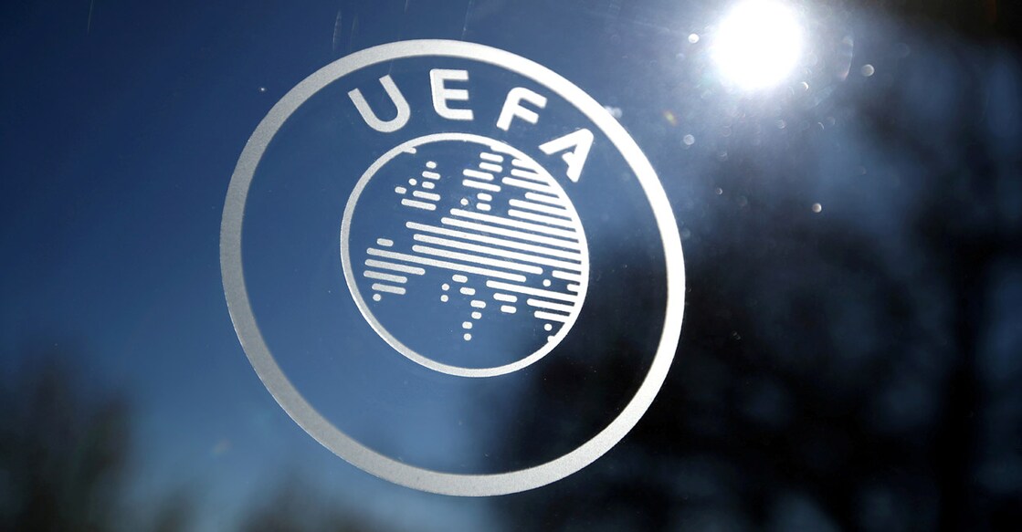  UEFA logo at the UEFA Headquarters in Nyon, Switzerland. File photo: Reuters/Denis Balibouse