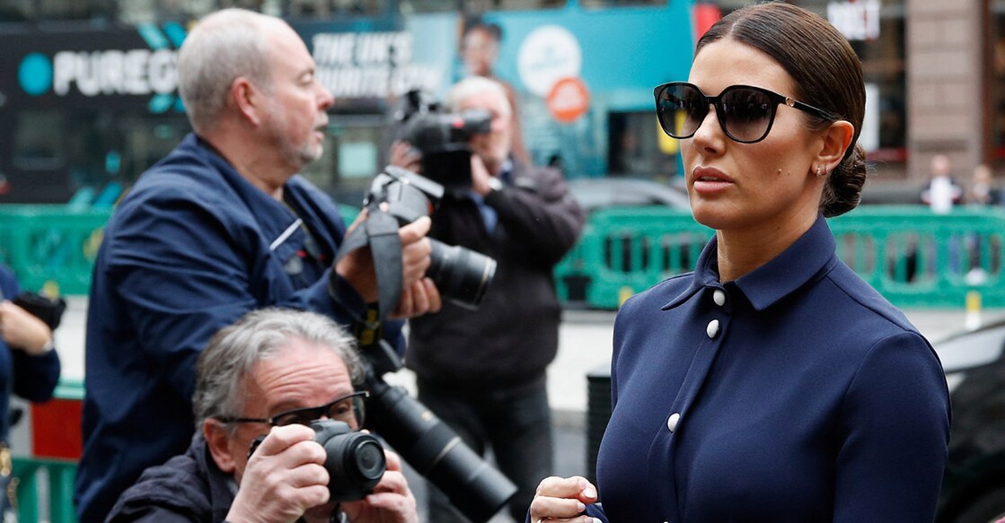 Rebekah Vardy, wife of Jamie Vardy, arrives at the Royal Courts of Justice in London on May 10, 2022. File photo: Reuters/Peter Nicholls