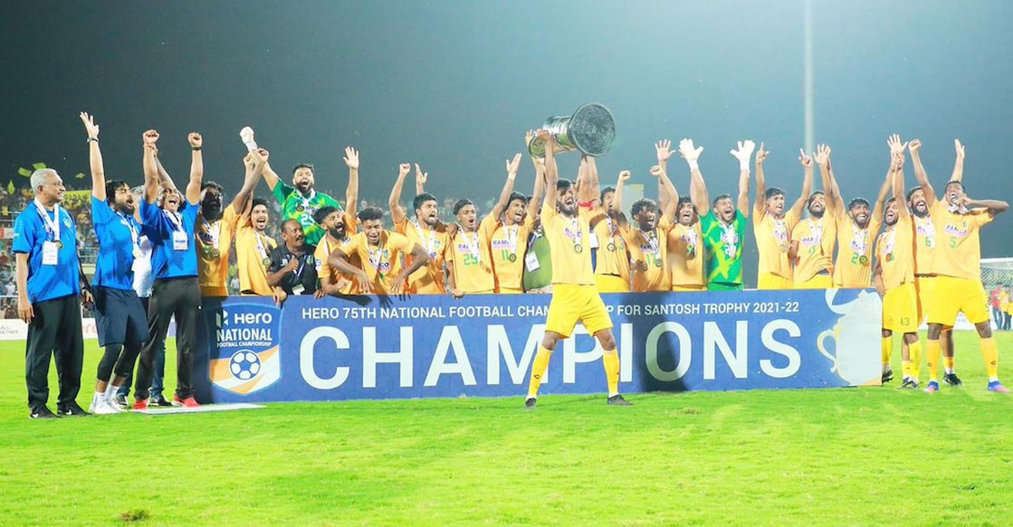 It was the seventh title for Kerala. Photo: Twitter@keralafa