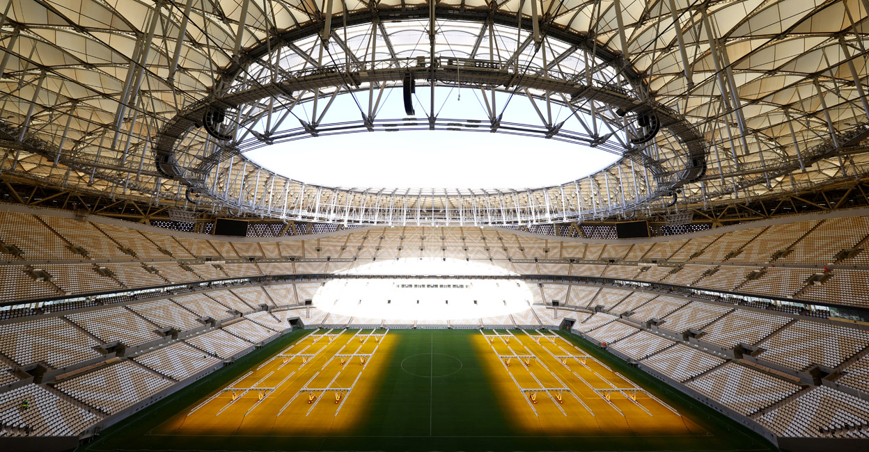 General view inside the Lusail Stadium, the venue for the Qatar 2022 World Cup final. File photo: Reuters/Pawel Kopczynski