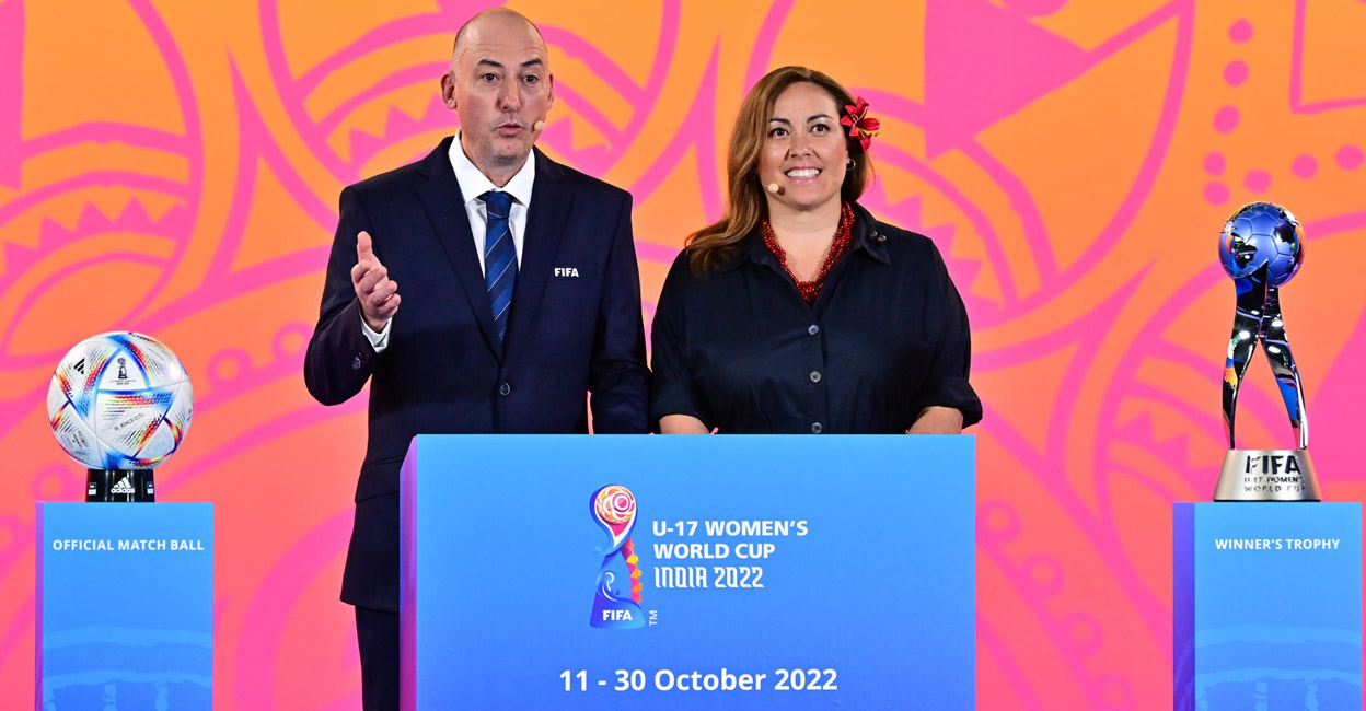 FIFA U-17 Women's World Cup: India placed in tough group The officla draw took place on Friday. Photo: Twitter@FIFAWWC