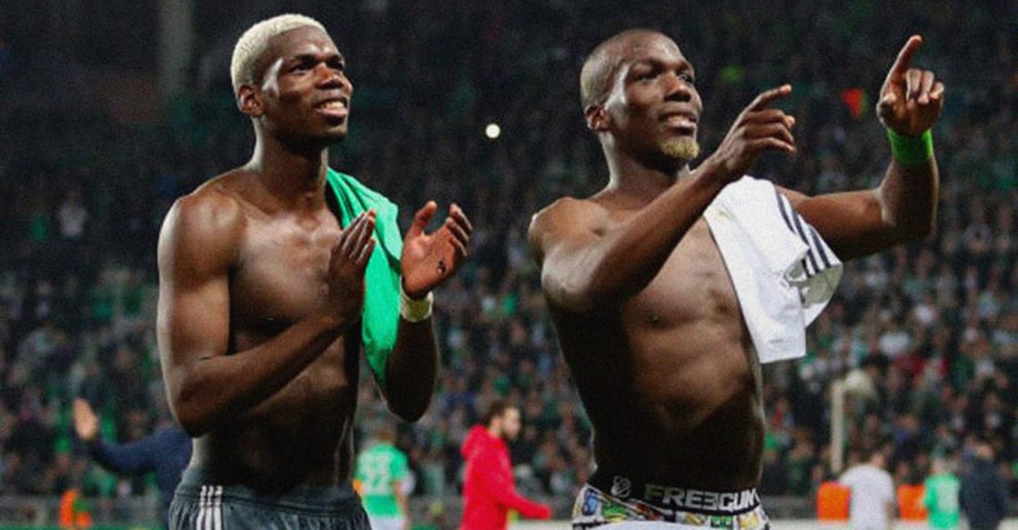 Paul Pogba and Florentin Pogba. Photo: Twitter@atkmohunbaganfc