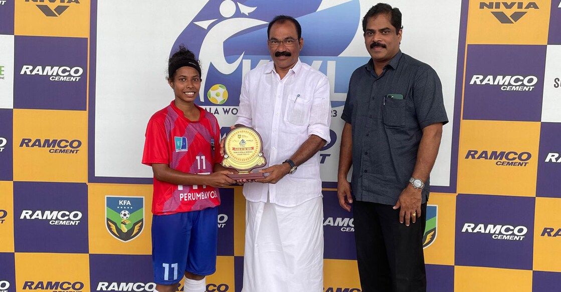 Jyothi Raj P won the player-of-the-match award. Photo: By Special Arrangement
