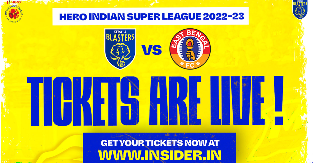Kerala Blasters Kerala Blasters meet East Bengal in the inaugural match. Photo: Twitter@KeralaBlasters