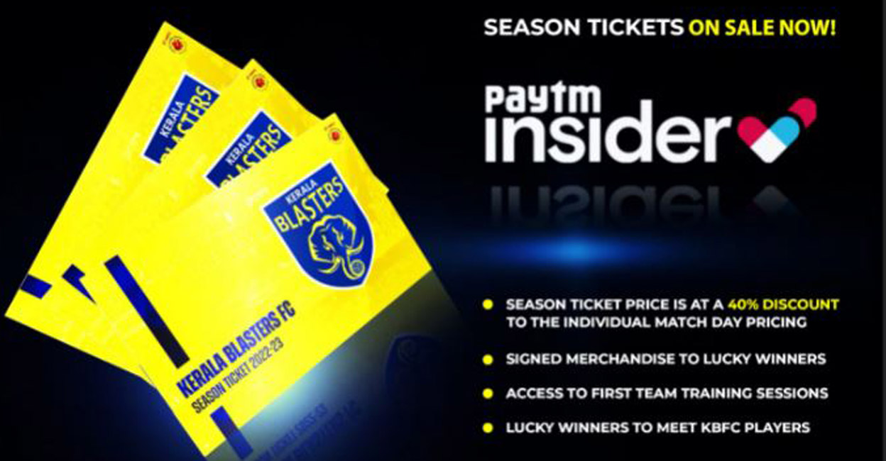 Kerala Blasters announce season tickets for ISL 2022-23