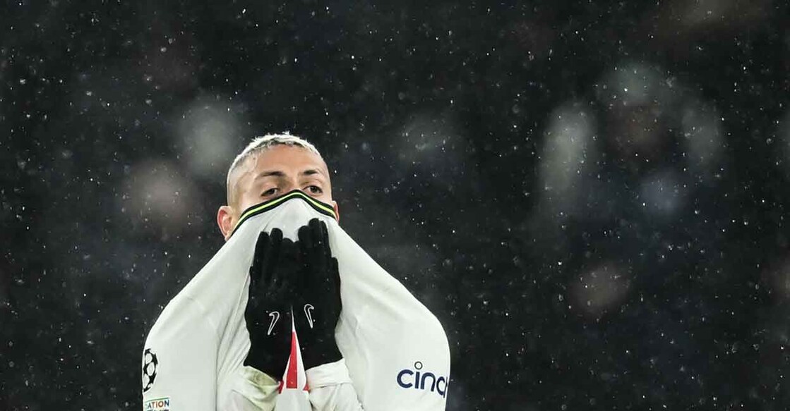 Richarlison reacts at the end of the match against AC Milan. Photo: AFP/Justin Tallis