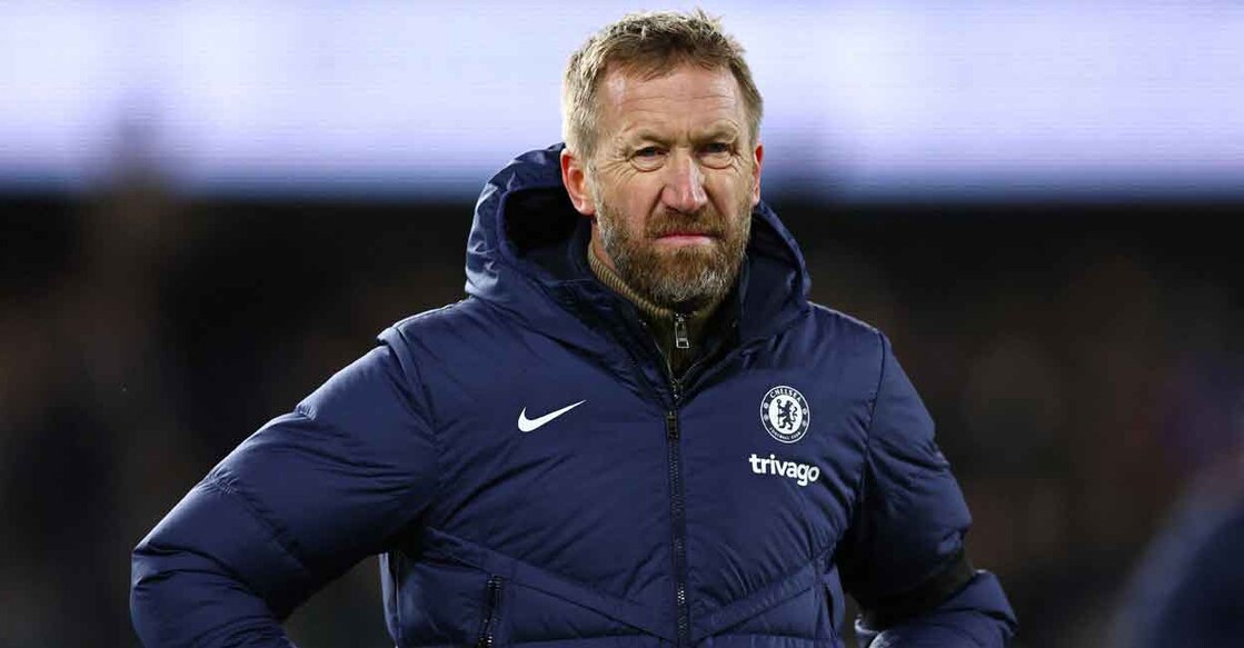 Graham Potter lasted 31 games as Chelsea boss. File photo:Reuters/David Klein
