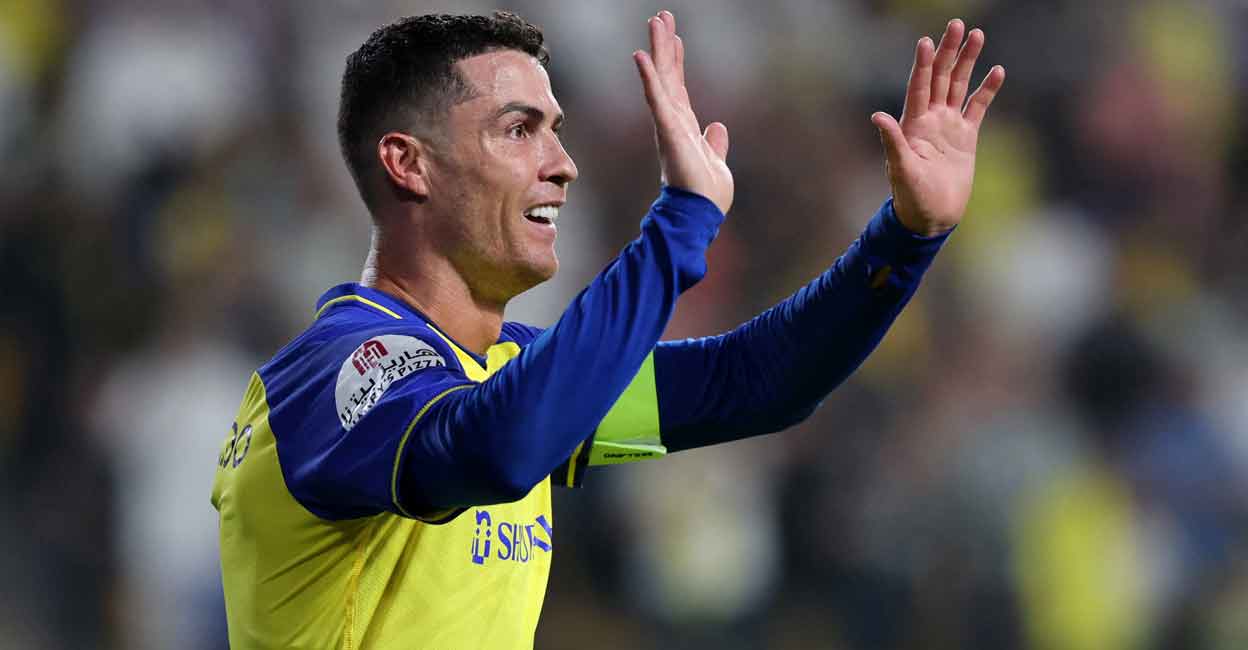 Ronaldo scored 14 goals in 16 games but it was not enough to help his side win the Saudi Pro League title. File photo: Reuters/Ahmed Yosri