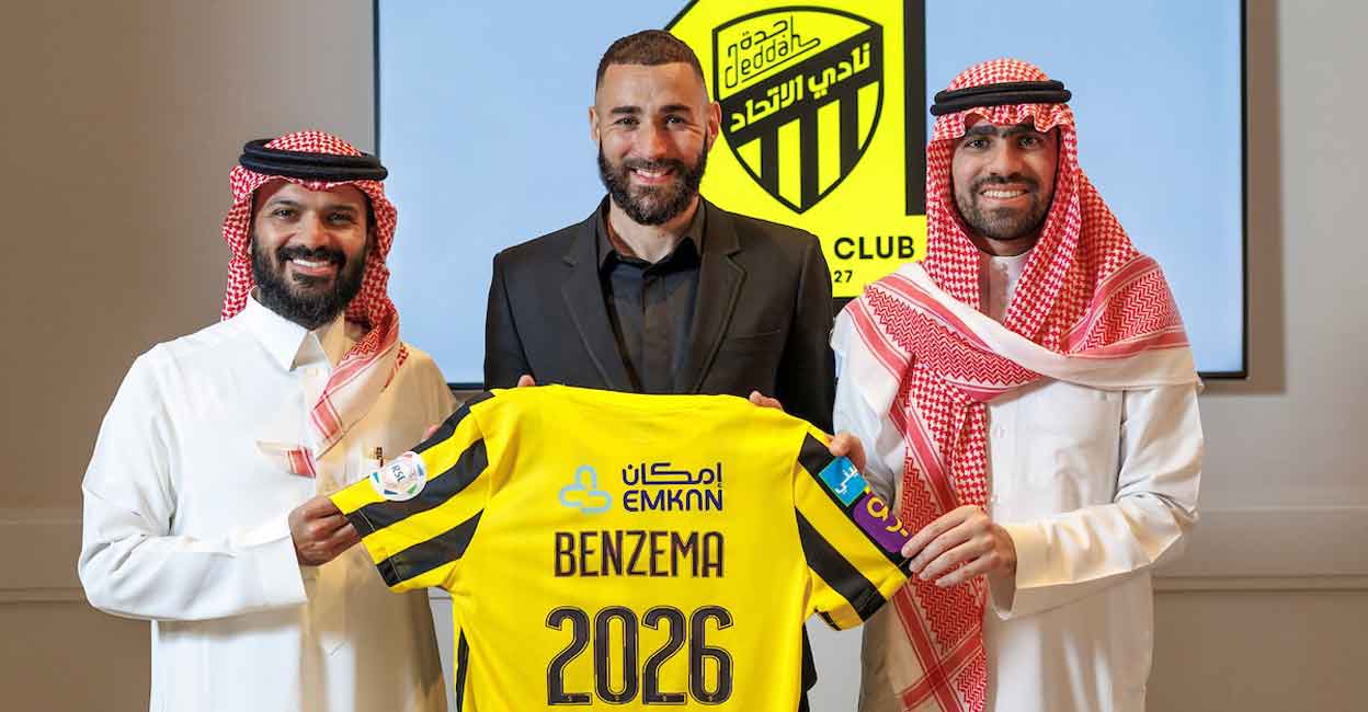 Benzema joins Saudi Arabian champions Al-Ittihad | Football News ...