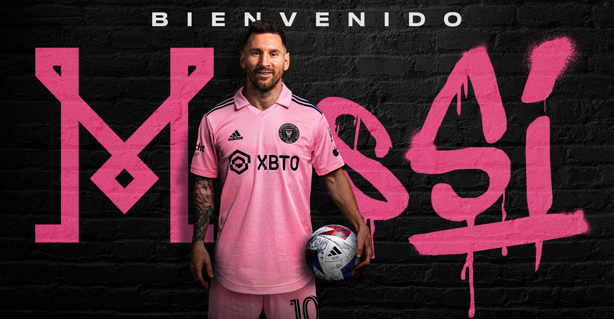 Lionel Messi in Inter Miami jersey. Photo: Inter Miami via IANS