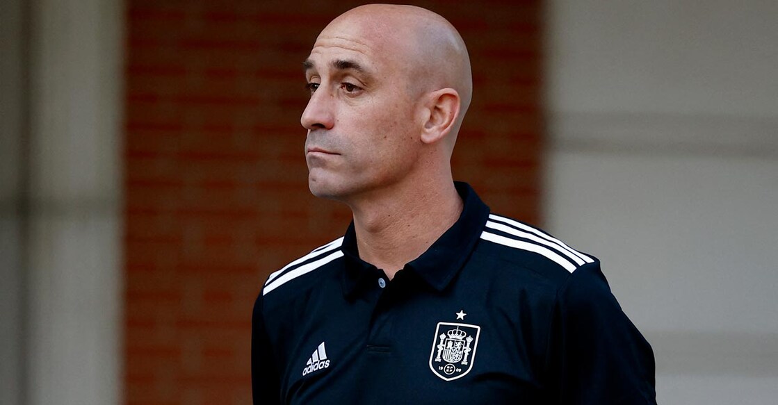 Rubiales had been under fire after kissing Hermoso on the lips. File photo: Reuters/Juan Medina