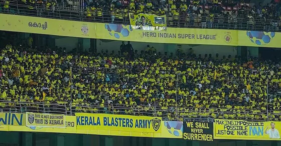 Kerala Blasters enjoy tremendous crowd support. File photo: FB@KBFC