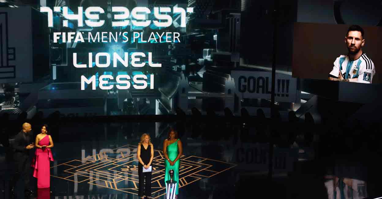 Messi named FIFA player of 2023, Spain's Bonmati wins women's award