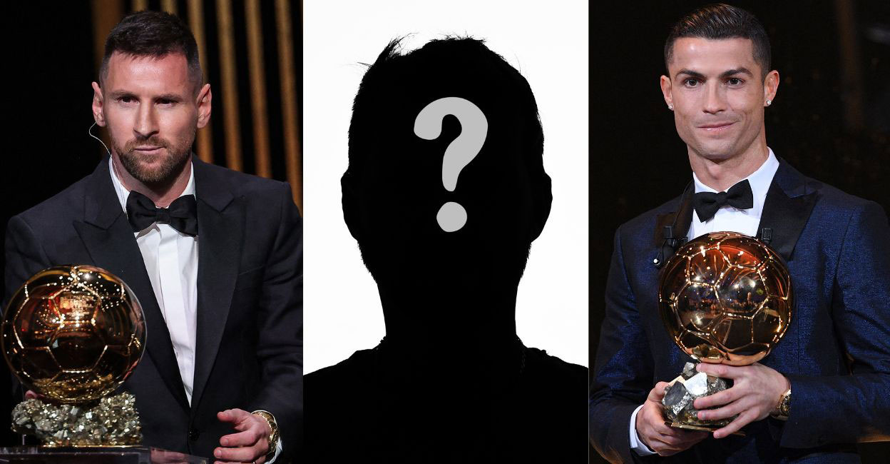 Untitled design - 1 Between them, Lionel Messi and Cristiano Ronaldo won the Ballon d'Or a combined 13 times over 16 years. Photos: AFP