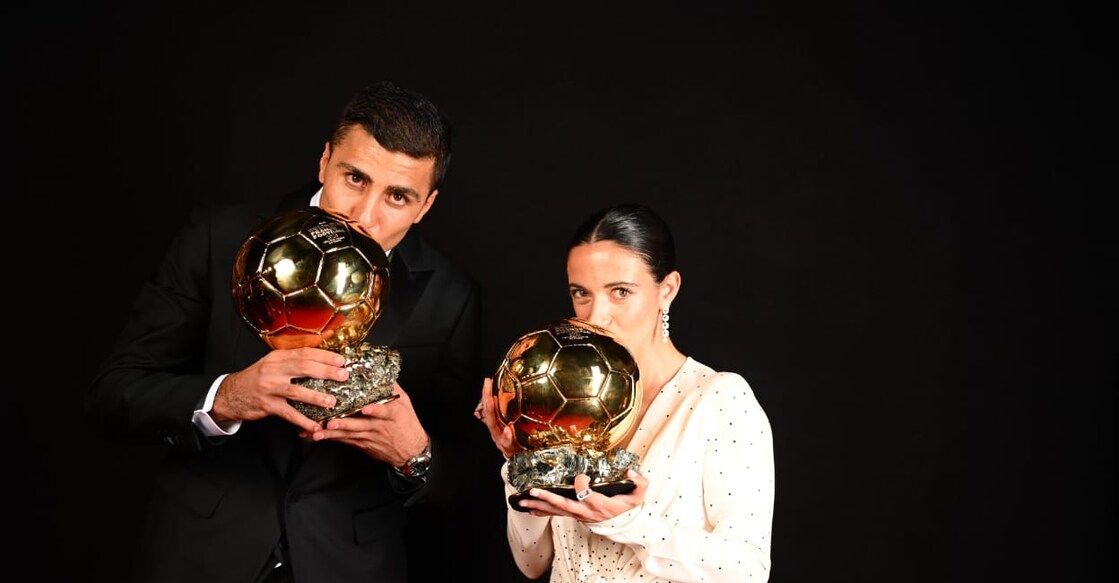 Ballon d'Or Spain’s Rodri and Aitana Bonmati win Ballon d’Or for best men’s and women’s players. Photo: ballondor/X