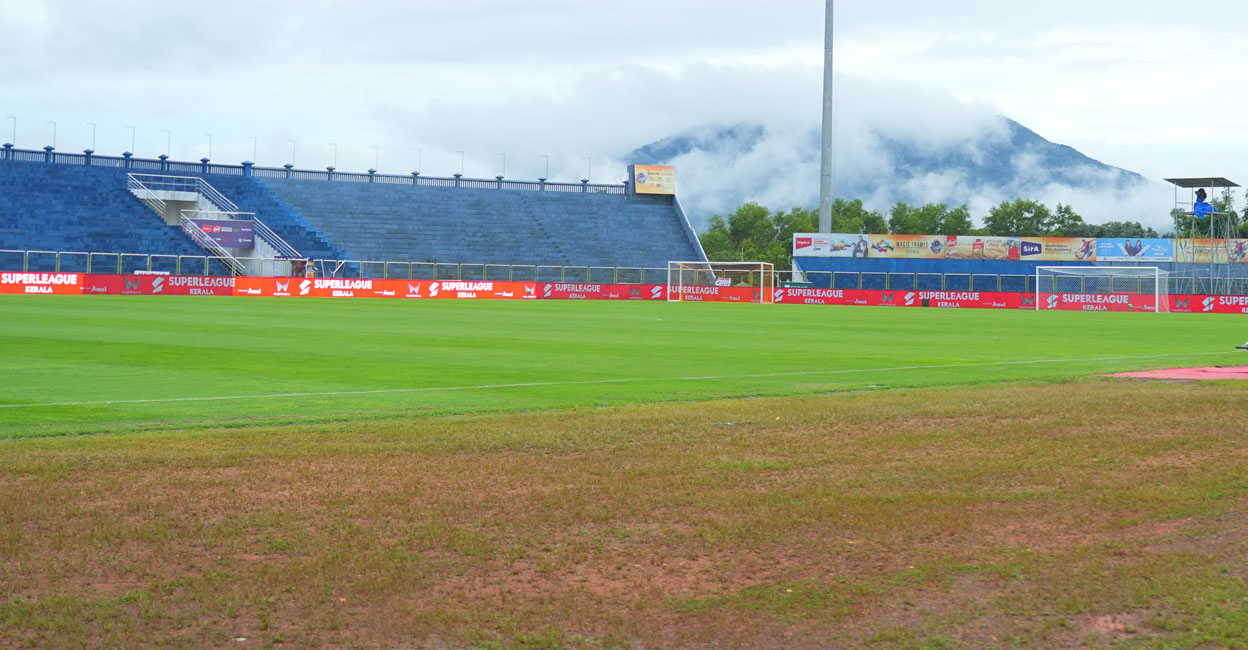 The Payyanad Stadium in Manjeri before kickoff on Wednesday. Photo: Special arrangement