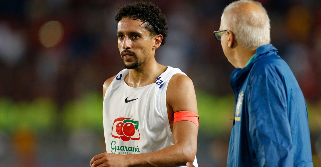 Brazil's Marquinhos reacts after a match. File photo: Reuters/Leonardo Fernandez Viloria