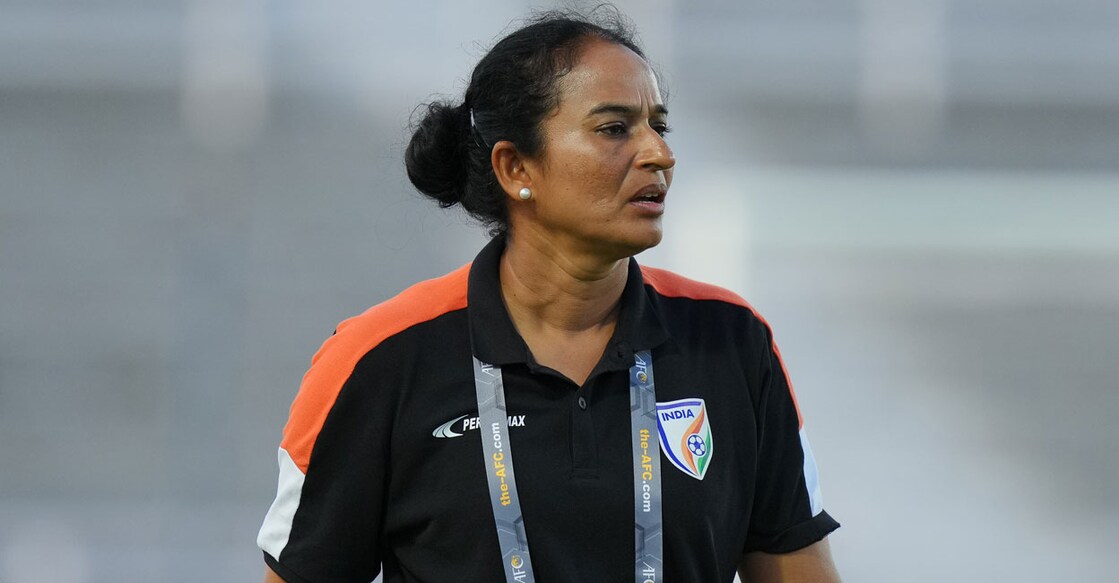 Football coach Priya P V. Photo: AIFF