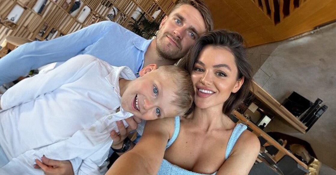 Fedor Cernych with his wife and son. Photo: Instagram@fediacer10