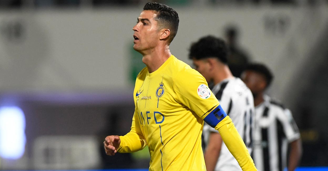Ronaldo Ronaldo would have to pay a fine of 10,000 Saudi riyals to the Saudi Football Federation, and 20,000 riyals to Al-Shabab. File photo: Reuters