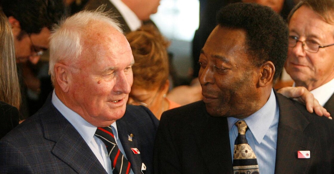 Hamrin with Pele 