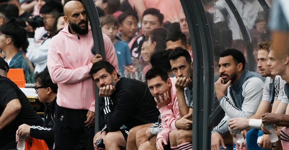 Inter Miami's Lionel Messi was benched duriing the game against Hong Kong XI. File photo: Reuters//Lam Yik
