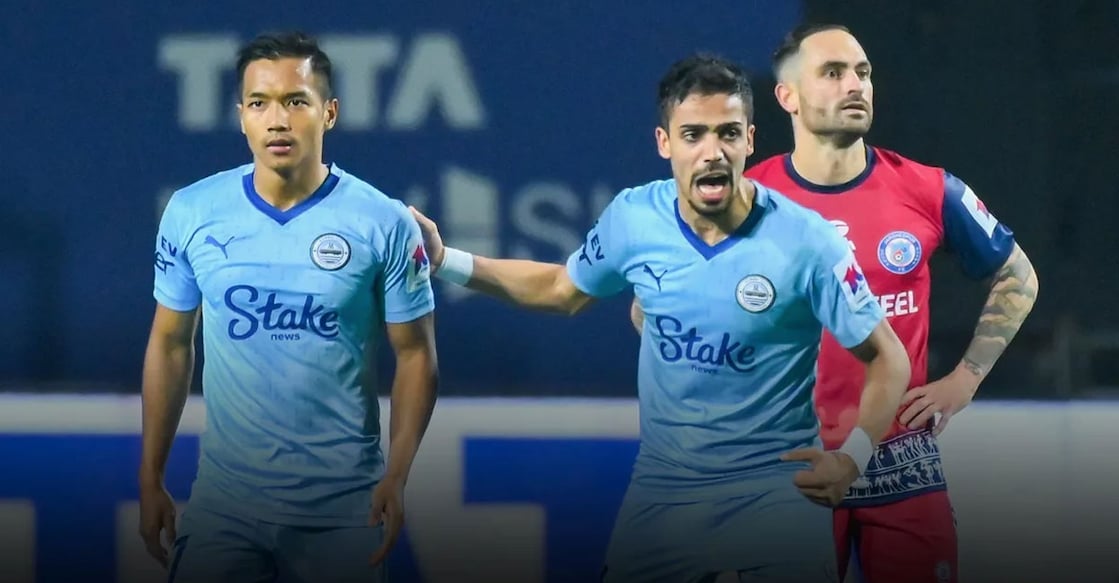 The match between Jamshedpur FC and Mumbai City was played at the JRD Tata Sports Complex in Jamshedpur on March 8. Photo: ISL