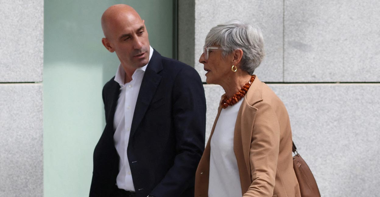 Luis Rubiales Luis Rubiales leaves the high court in Madrid on September 15, 2023. File photo: Reuters/Isabel Infantes
