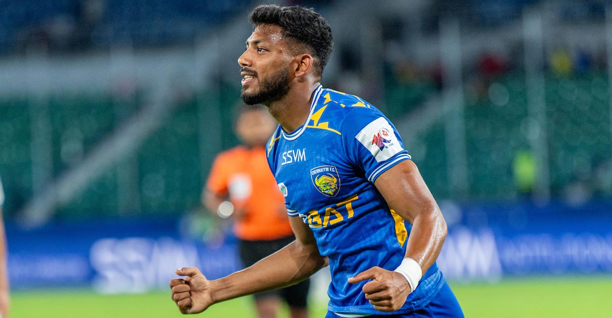 Rahim Ali netted the winner for Chennaiyin FC. Photo: FSDL