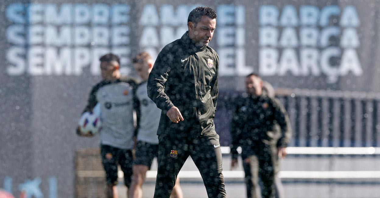 Xavi's final game as manager will be Barca's trip to Sevilla on Sunday. File photo: Reuters/Albert Gea