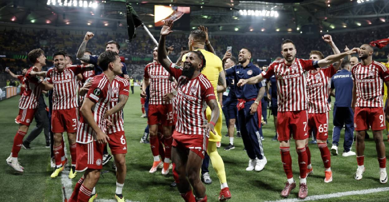 Conference League: El Kaabi’s extra-time strike hands Olympiakos first major title