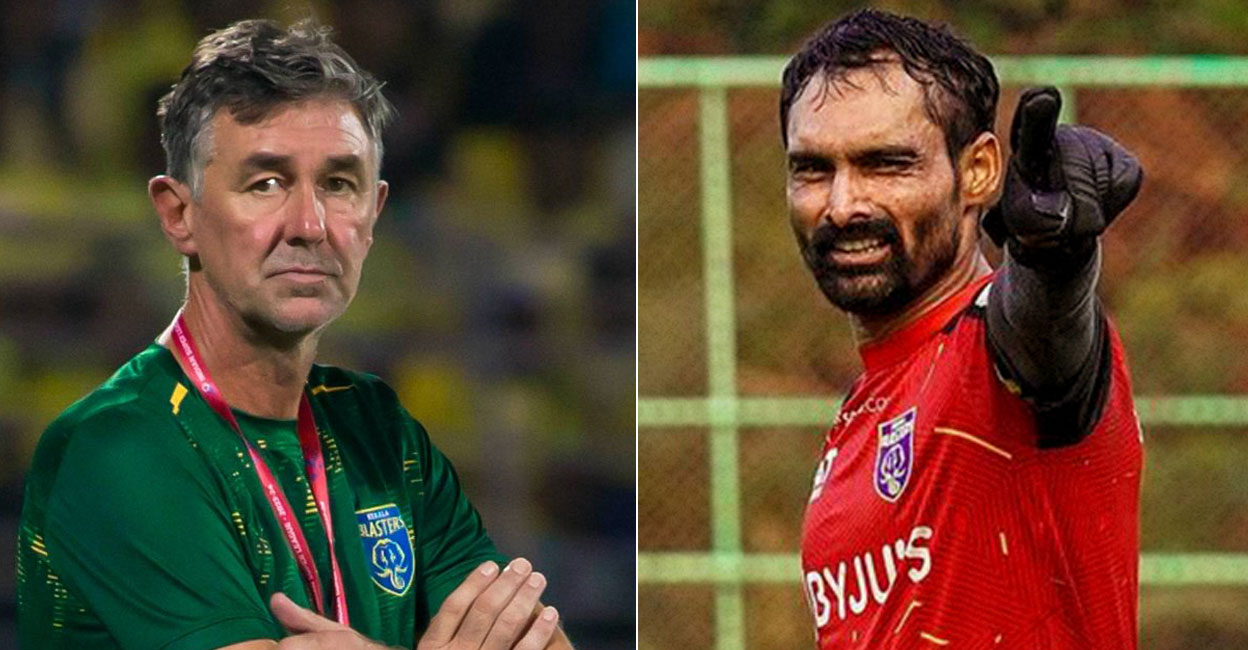 Frank Dauwen and Karanjit Singh. Photos: Kerala Blasters