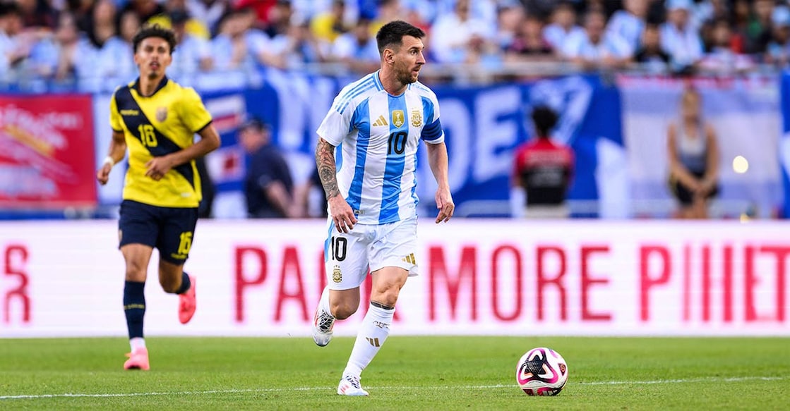 Messi won gold with Argentina at the 2008 Beijing Olympics. File photo: Daniel Bartel-USA TODAY Sports via Reuters