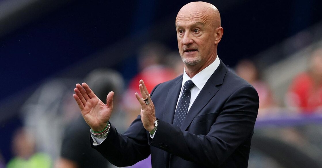 Hungary coach Marco Rossi reacts during the game against Switzerland. Photo: Reuters/Thilo Schmuelgen
