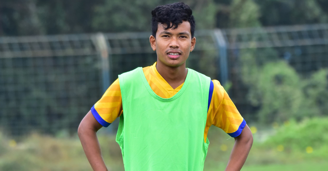 Likmabam Rakesh. Photo: Special arrangement/Kerala Blasters
