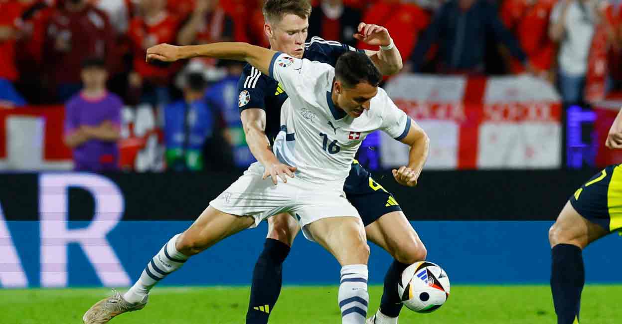 Euro 2024: Scotland stay alive with 1-1 draw against Switzerland