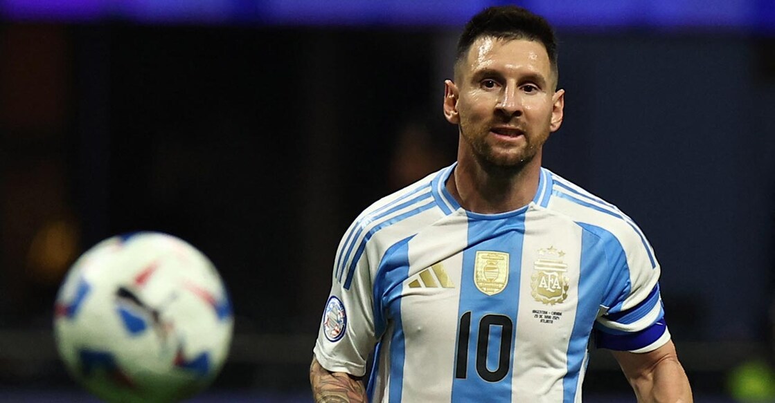 Lionel Messi in action against Canada. Photo: Reuters/Agustin Marcarian