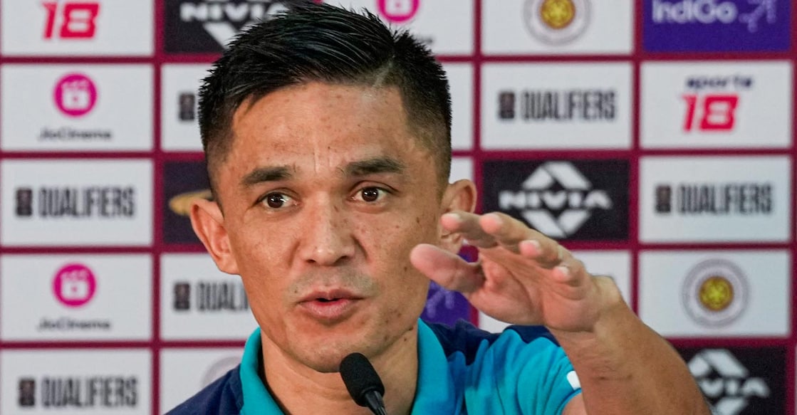 Sunil Chhetri. File photo: PTI