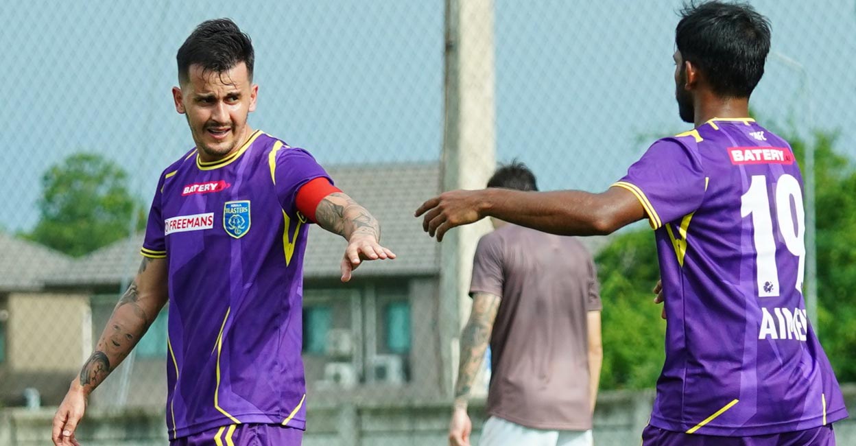 Adiran Luna and Mohammed Aimen A file photo of Kerala Blasters captain Adrian Luna.
